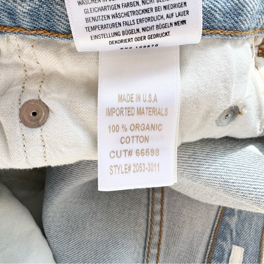 Citizens of Humanity Ayla Baggy Cuffed Crop Wide Leg Jeans Gemini Light Blue 28 - Picture 10 of 15